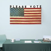 Banderoles Vote du drapeau américain (Salon professionnel)