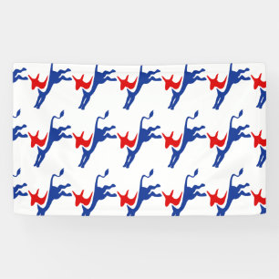 Banderoles Vote Élection Démocrate Étoiles Bandes USA