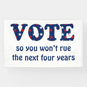 Banderoles Vote ou Rue l'élection