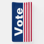 Banderoles Vote Patriotique Rouge Blanc et Bleu (Verticale)