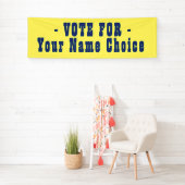 Banderoles Vote Pour Le Candidat À L'Élection (En situation)