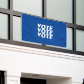 Banderoles "Vote vote" bleu blanc (Bâtiment extérieur)