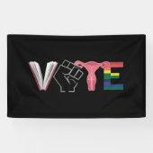 Banderoles Voter Les Droits Féministes Des Livres Interdits L (Horizontal)