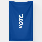 Banderoles "Voter" lettres blanches, arrière - plan bleu (Vertical)