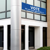 Banderoles Votez comme votre droit de vote dépend (Bâtiment extérieur)
