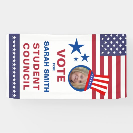 Banderoles Votez pour le président de classe : Flyer photo ch (Horizontal)