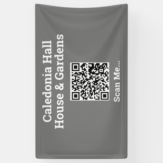 Banderoles Votre conception de code QR (Vertical)