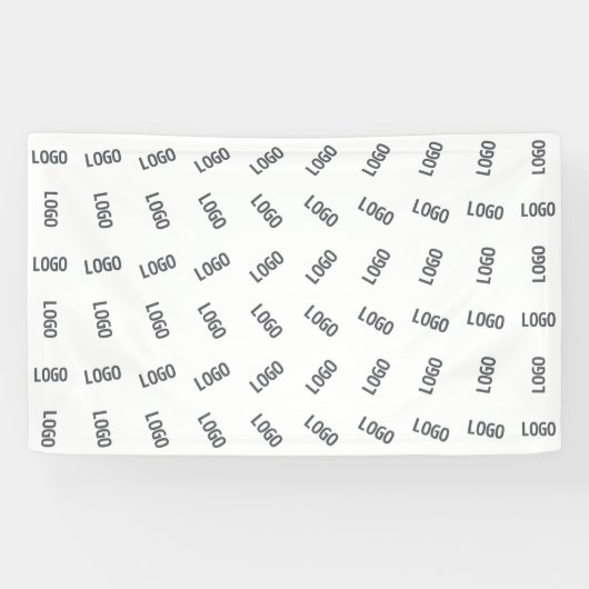 Banderoles Votre logo d'entreprise | Conception de motif de l (Horizontal)