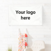Banderoles votre logo ici simple minimum classique (En situation)