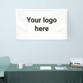 Banderoles votre logo ici simple minimum classique (Salon professionnel)