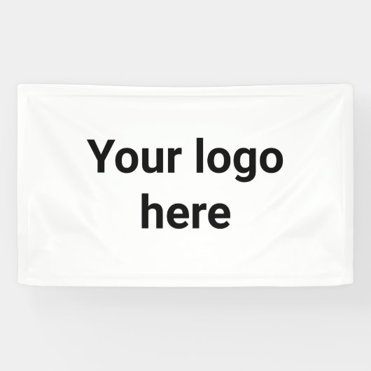 Banderoles votre logo ici simple minimum classique (Horizontal)