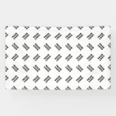 Banderoles Votre logo | Motif répétitif alterné simple (Horizontal)