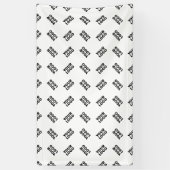 Banderoles Votre logo | Motif répétitif alterné simple (Vertical)