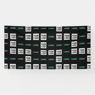 Banderoles Votre logo ou image motif zig zag avec 2 images