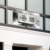 Banderoles Votre logo Smokey gothique Monochrome (Bâtiment extérieur)