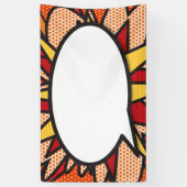 Banderoles Votre message Voix Bubble Amusant Retro Comique Li (Vertical)