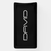 Banderoles Votre nom | Texte personnalisable stylisé Cool (Verticale)