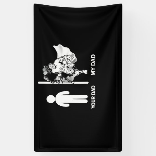 Banderoles Votre papa Mon papa Fête des pères 2022 (Vertical)