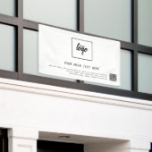 Banderoles Votre propre logo d'entreprise Unique Code QR pers (Bâtiment extérieur)