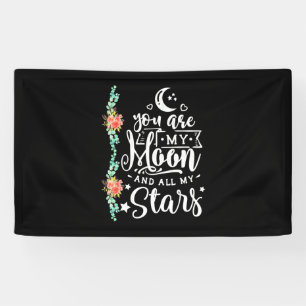Banderoles Vous Êtes Ma Lune Et Toutes Les Étoiles
