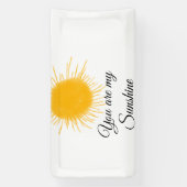 Banderoles vous êtes mon soleil jaune orange rayons de soleil (Verticale)
