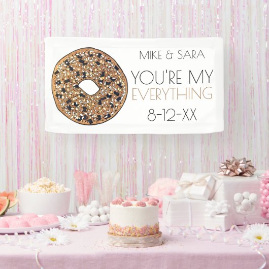 Banderoles Vous êtes My Everything Bagel Foodie Wedding Favor (Fête)