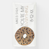 Banderoles Vous êtes My Everything Bagel Foodie Wedding Favor (Verticale)
