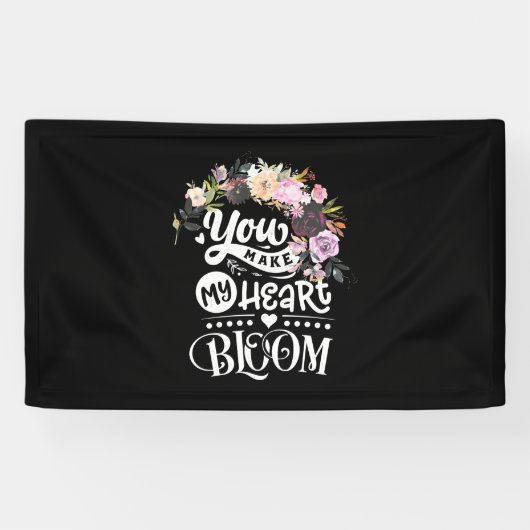 Banderoles Vous Faites Fleurir Mon Coeur (Horizontal)