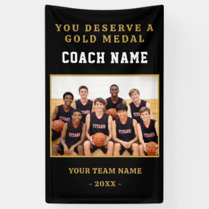 Banderoles Vous méritez une médaille Équipe de coach Photo