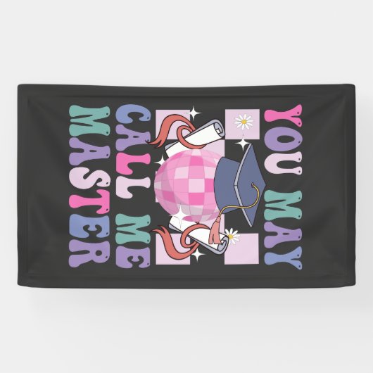 Banderoles Vous pouvez m'appeler Master Funny 2024 Graduation (Horizontal)