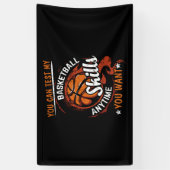 Banderoles Vous Pouvez Tester Mes Compétences De Basket-Ball (Vertical)