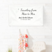 Banderoles Voyage enterrement de vie de jeune fille ajouter n (En situation)