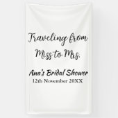 Banderoles Voyage enterrement de vie de jeune fille ajouter n (Vertical)