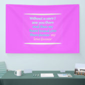 Banderoles Vrai romance poème motif rose (Salon professionnel)