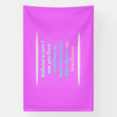 Banderoles Vrai romance poème motif rose (Verticale)