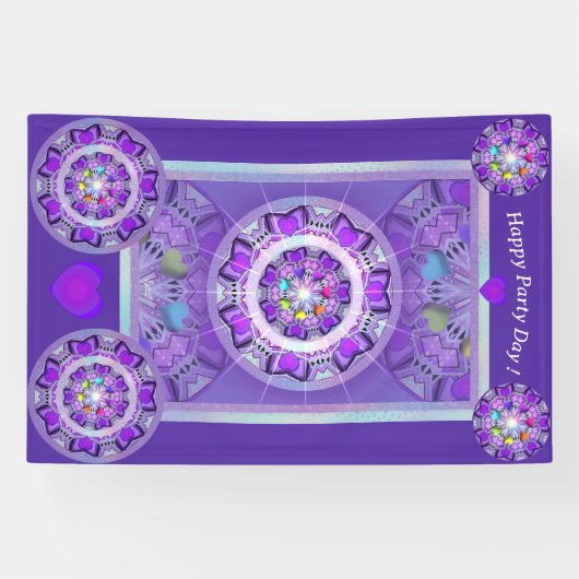 Banderoles W2 pourpre (Horizontal)