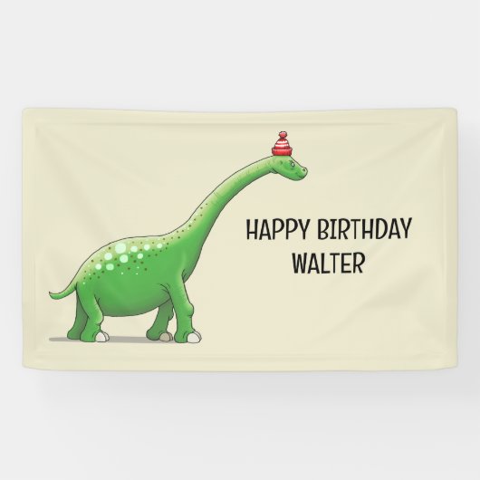 Banderoles Walter le Dinosaure (Horizontal)