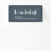 Banderoles Wanderlust définition blanc gris bleu couleur (Insitu)