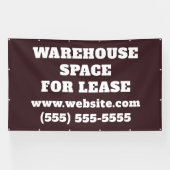 Banderoles Warehouse Space Lease Banner (Horizontal)