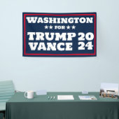 Banderoles Washington pour Trump Vance 2024 (Salon professionnel)
