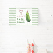 Banderoles Watercolor Concomber Big Dill fête d'anniversaire (Insitu)