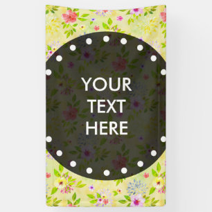Banderoles Watercolor Flowers seamless pattern I + your ideas