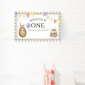 Banderoles Watercolor Potato 1st birthday (Insitu)