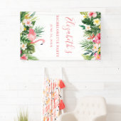 Banderoles Watercolor Tropical Floral Pink Bachelorette Party (En situation)