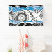 Banderoles Wave Mechanism – Abstract Vinyl Banner (3' x 5') (En situation)