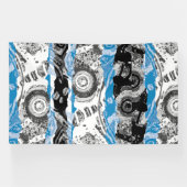 Banderoles Wave Mechanism – Abstract Vinyl Banner (6' x 10') (Horizontal)