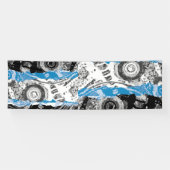 Banderoles Wave Mechanism Symmetrical Abstract Vinyl Banner (Horizontal)