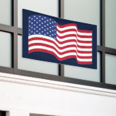 Banderoles Waving American Flag Banner (Bâtiment extérieur)