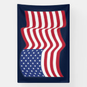 Banderoles Waving American Flag Banner (Verticale)