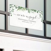 Banderoles We are Engaged greenery backdrop (Bâtiment extérieur)